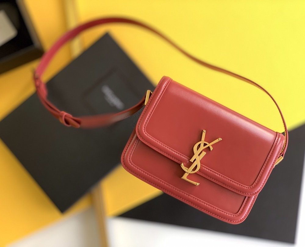 [REP 1:1] Saint Laurent Solferino Small Satchel Bag Red In Box With Gold Hardware 7.4in/19cm YSl 6343060SX0W6805
