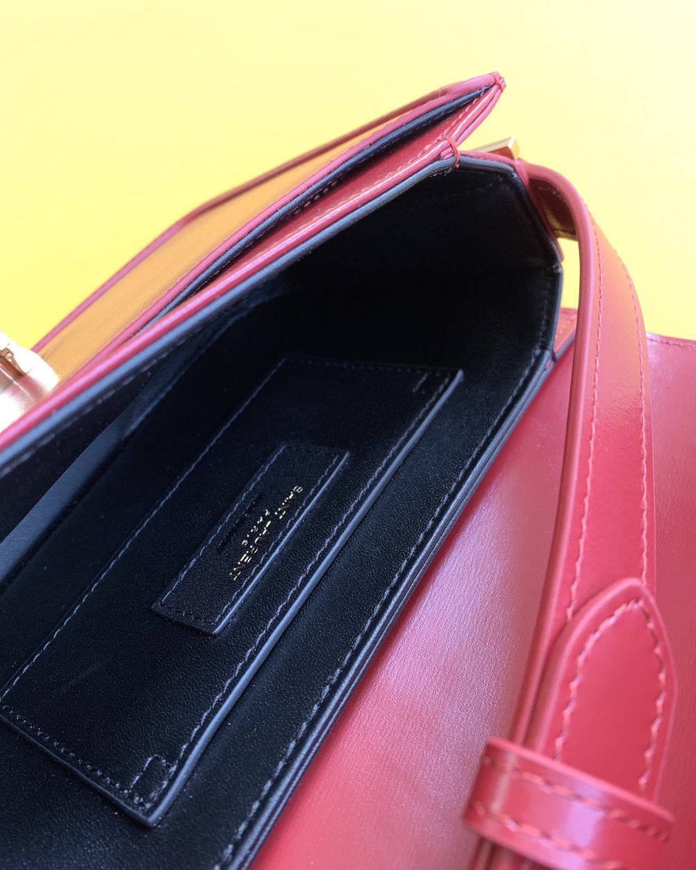 [REP 1:1] Saint Laurent Solferino Small Satchel Bag Red In Box With Gold Hardware 7.4in/19cm YSl 6343060SX0W6805