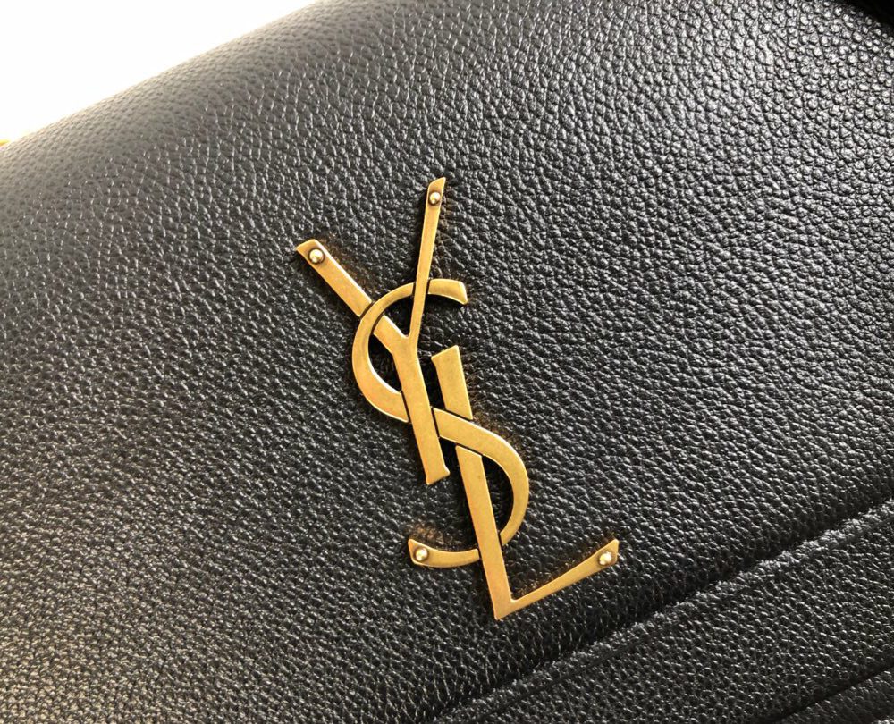 [REP 1:1] Saint Laurent Sunset Medium Chain Bag Black For Women 8.6in/22cm YSL 442906D420W1000