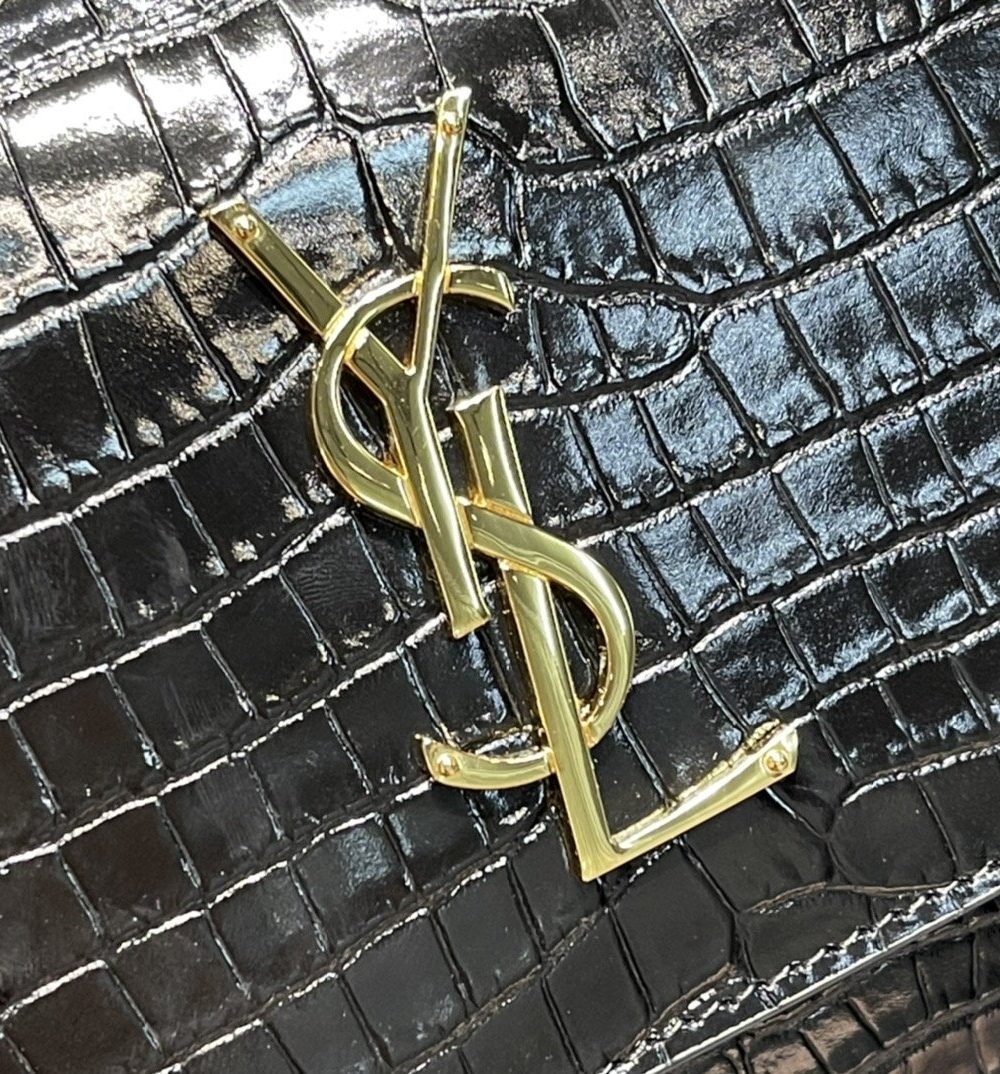 [REP 1:1] Saint Laurent Sunset Medium Chain Bag For Women 8.6in/22cm Black YSL 442906DND0J1000