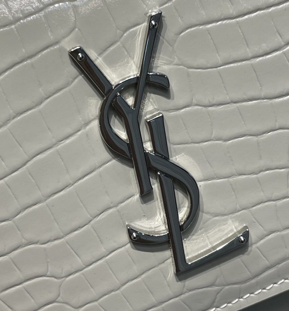 [REP 1:1] Saint Laurent Sunset Medium Chain Bag For Women 8.6in/22cm White YSL 442906DND0N9207