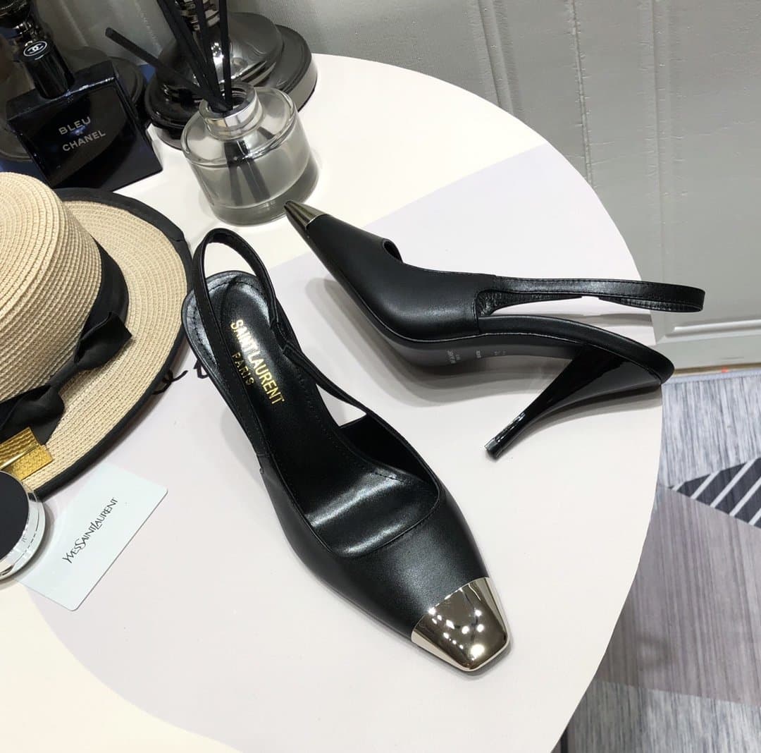 Saint Laurent Women's Blade Slingback Pumps Black For Women YSL - Image 6