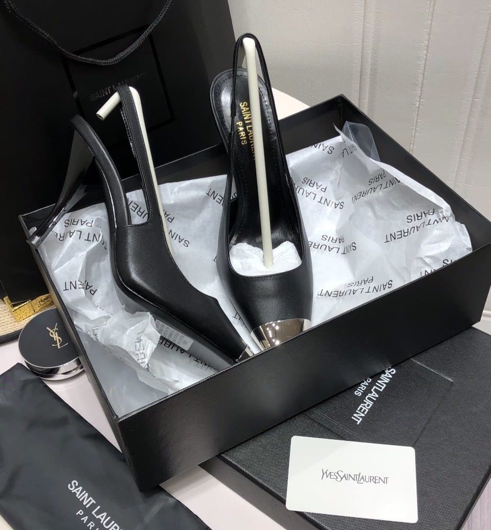Saint Laurent Women's Blade Slingback Pumps Black For Women YSL