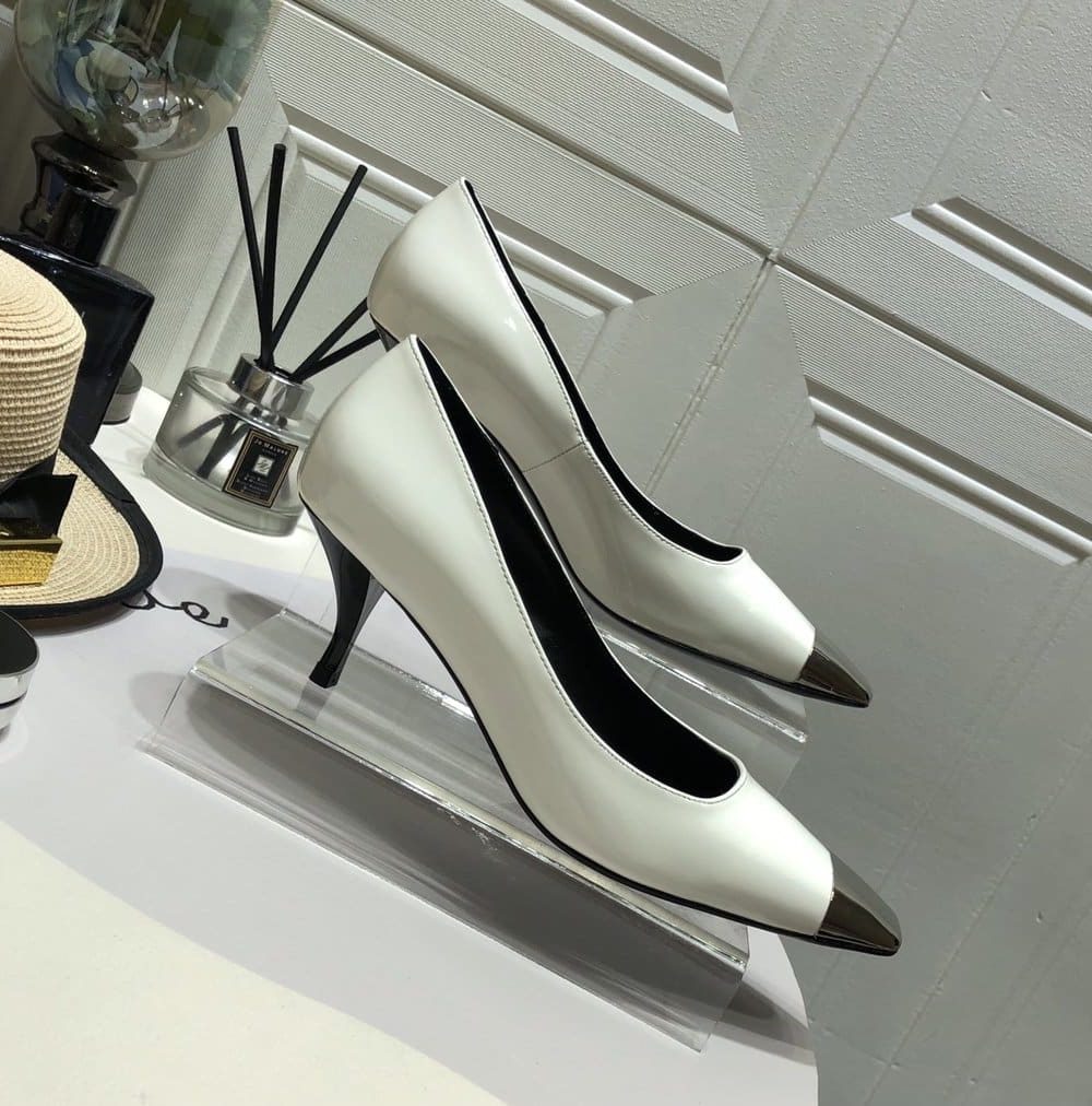 Saint Laurent Women's Blade Slingback Pumps White For Women YSL