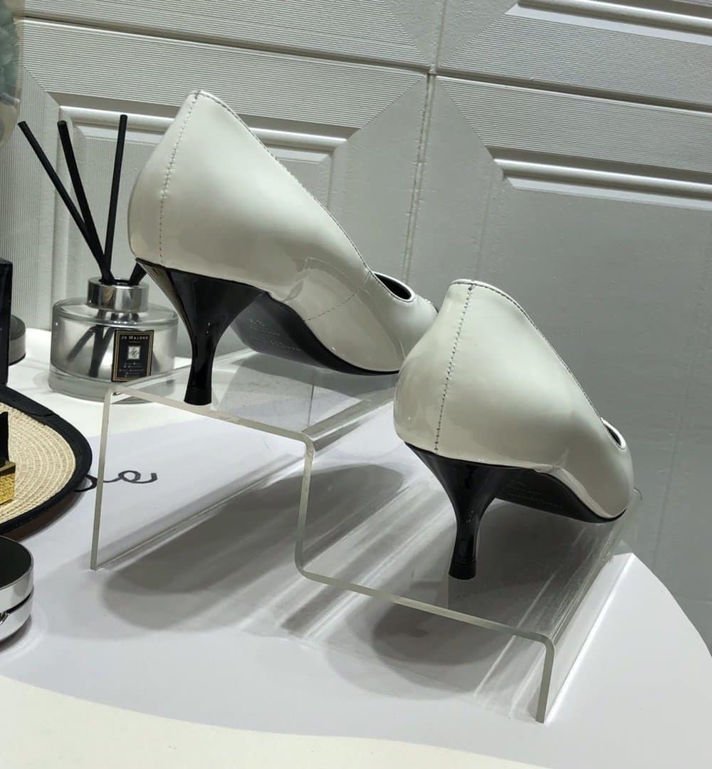 Saint Laurent Women's Blade Slingback Pumps White For Women YSL