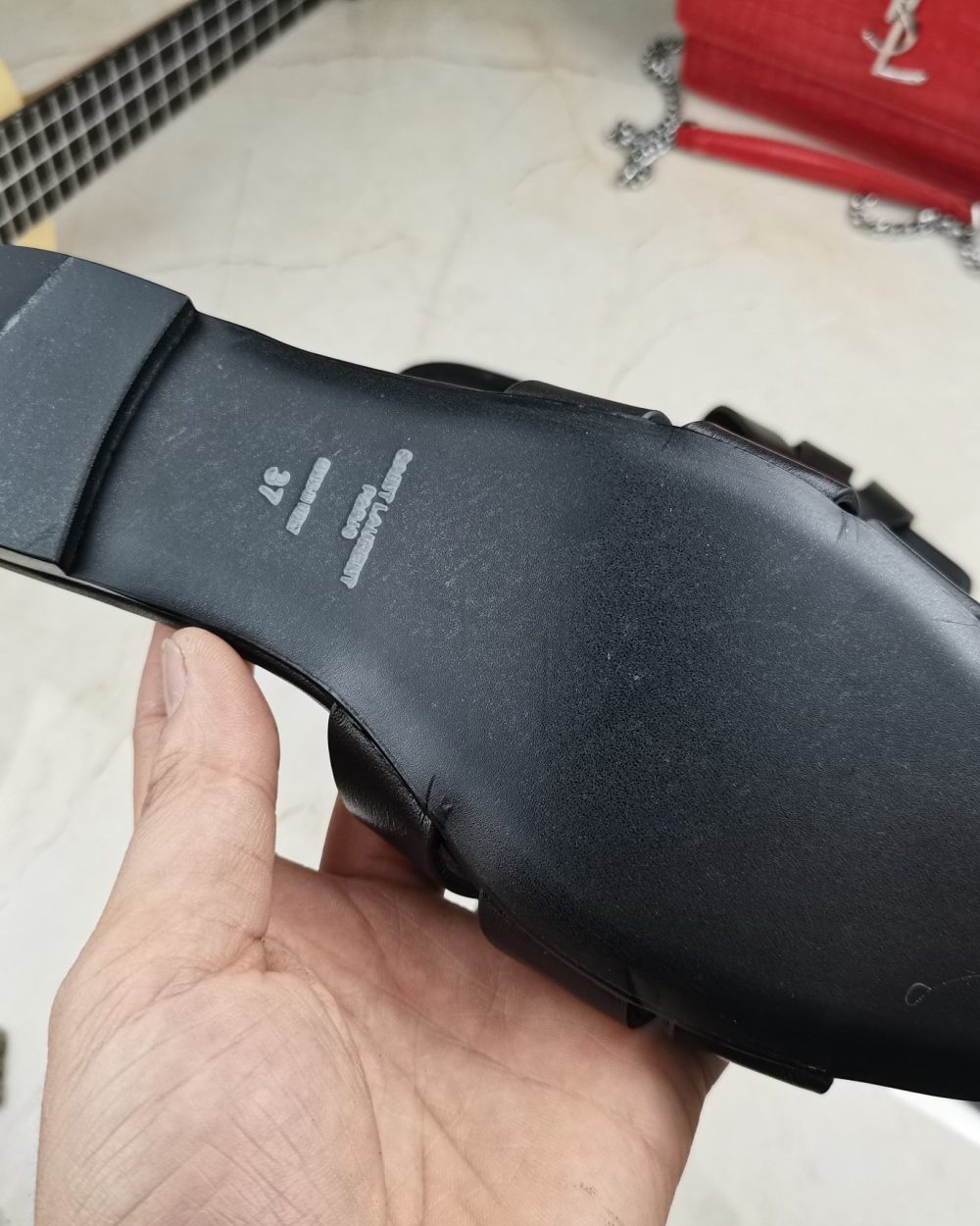 Saint Laurent Women's Tribute Flat Mules Black For Women YSL