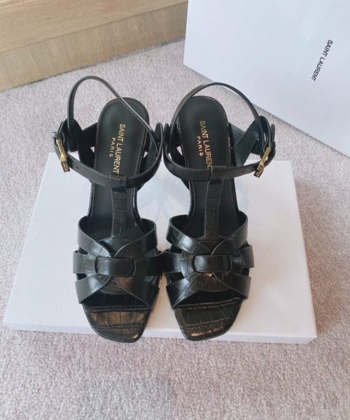 Saint Laurent Women's Tribute Sandals Black For Women YSL 6206731YQ001000