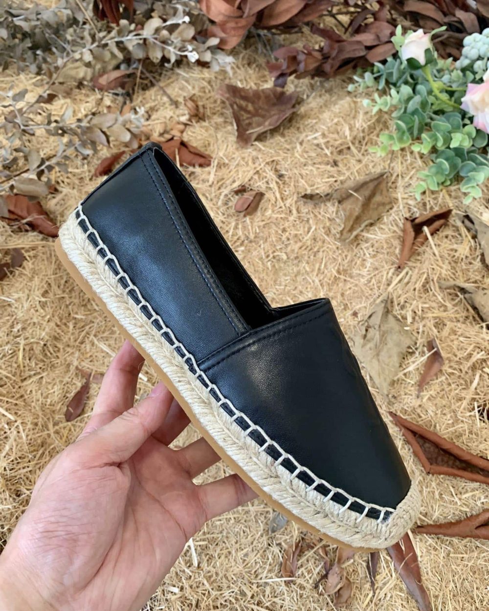 Saint Laurent Women's Ysl Embroidered Espadrilles Black For Women YSL 458573B34001000