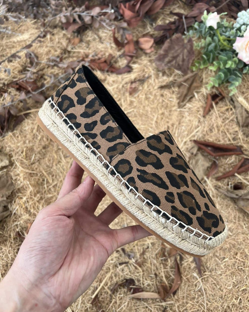 Saint Laurent Women's Ysl Embroidered Espadrilles Brown For Women YSL