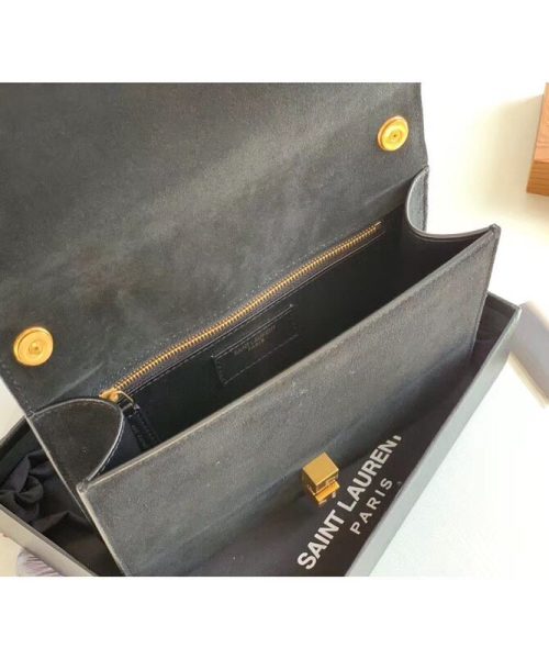 [REP 1:1] Saint Laurent Le Carre Satchel Black For Women 9in/23cm YSL