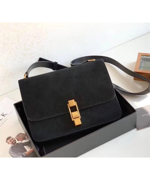 [REP 1:1] Saint Laurent Le Carre Satchel Black For Women 9in/23cm YSL