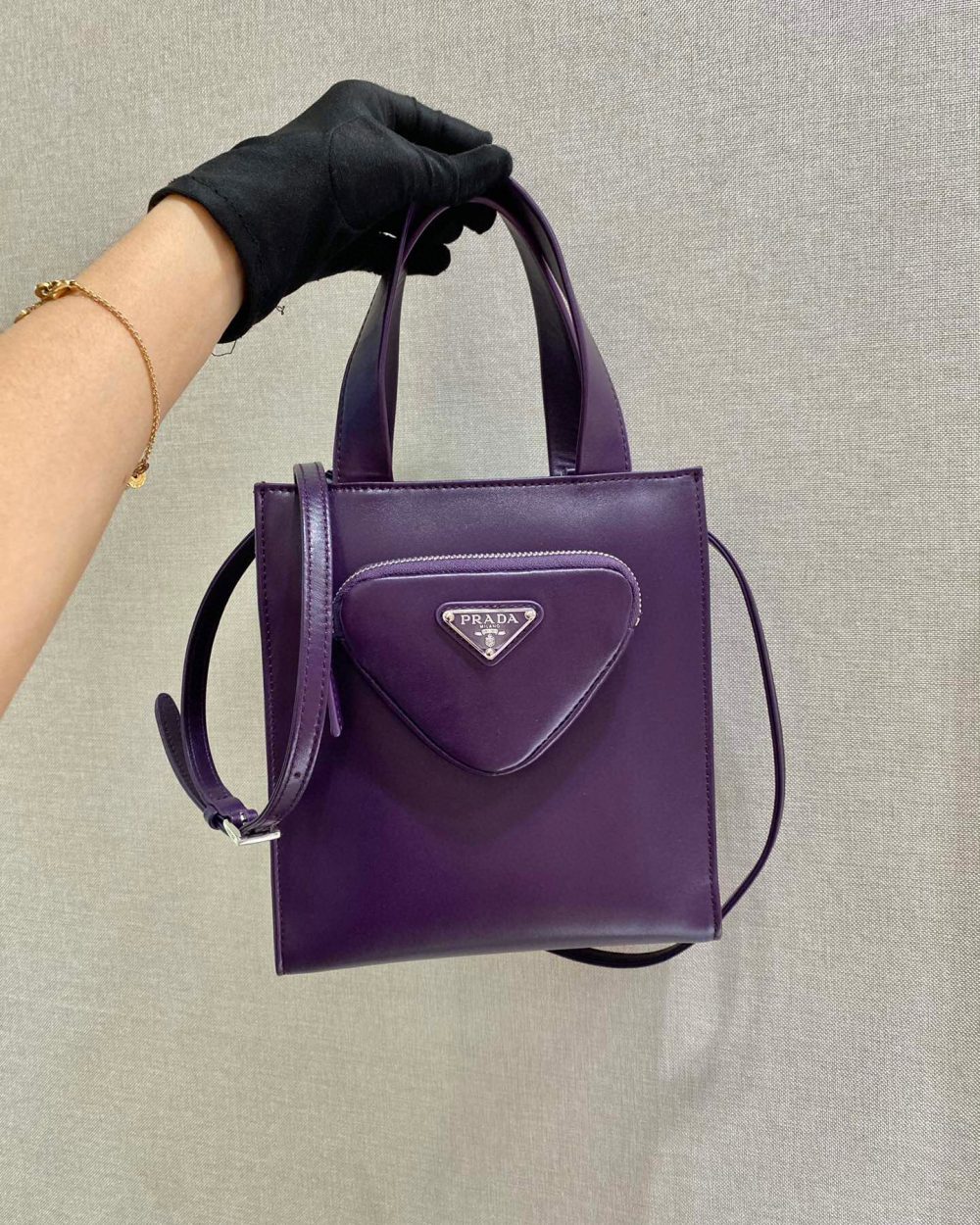 Shoulder Bag In Purple For Women 8.6in/ 22cm