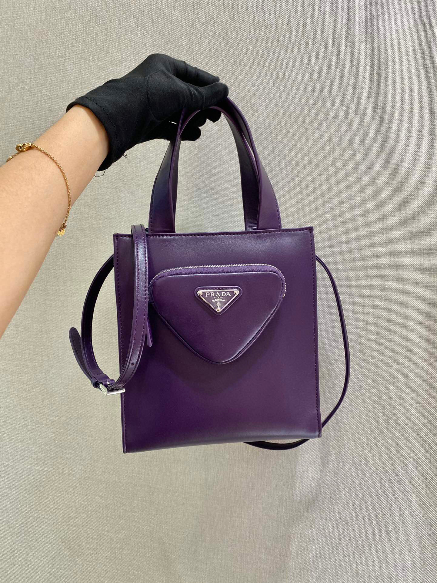 Shoulder Bag In Purple For Women 8.6in/ 22cm - Image 2