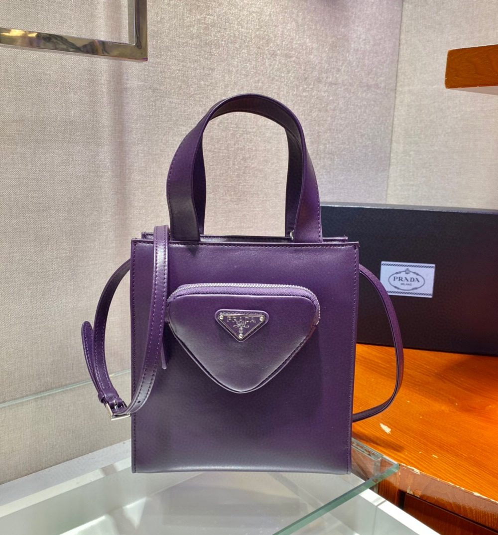 Shoulder Bag In Purple For Women 8.6in/ 22cm