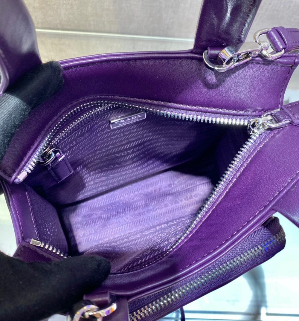 Shoulder Bag In Purple For Women 8.6in/ 22cm