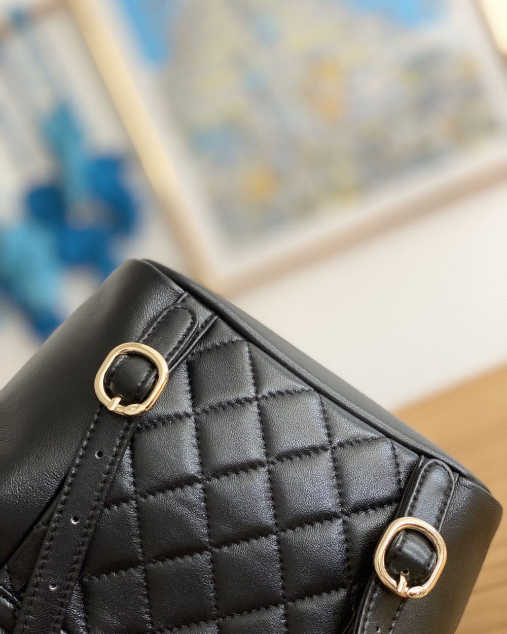 [REP 1:1] Small Backpack Black/White/Pink For Women 7.1in / 18cm AS2908