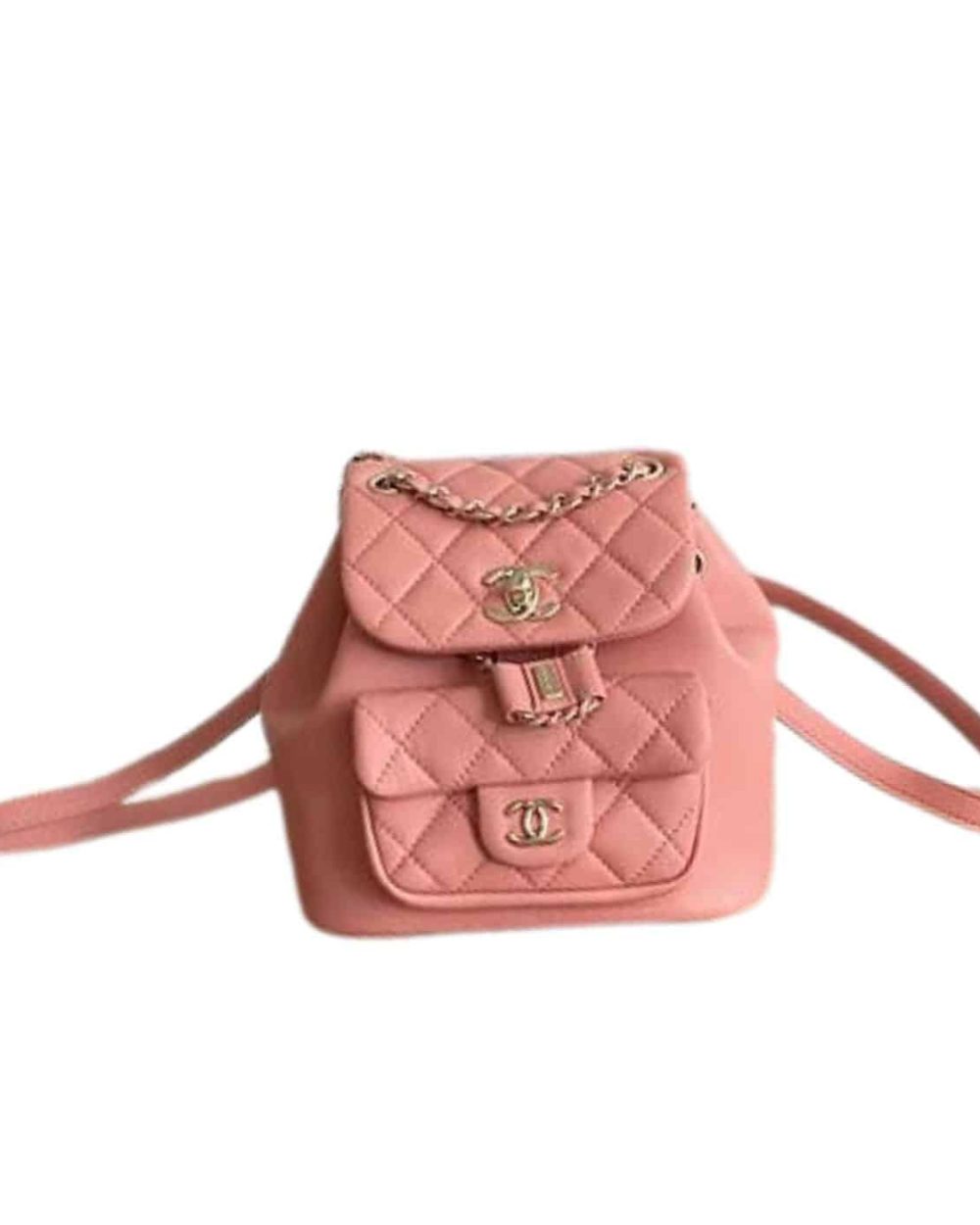 [REP 1:1] Small Backpack Black/White/Pink For Women 7.1in / 18cm AS2908