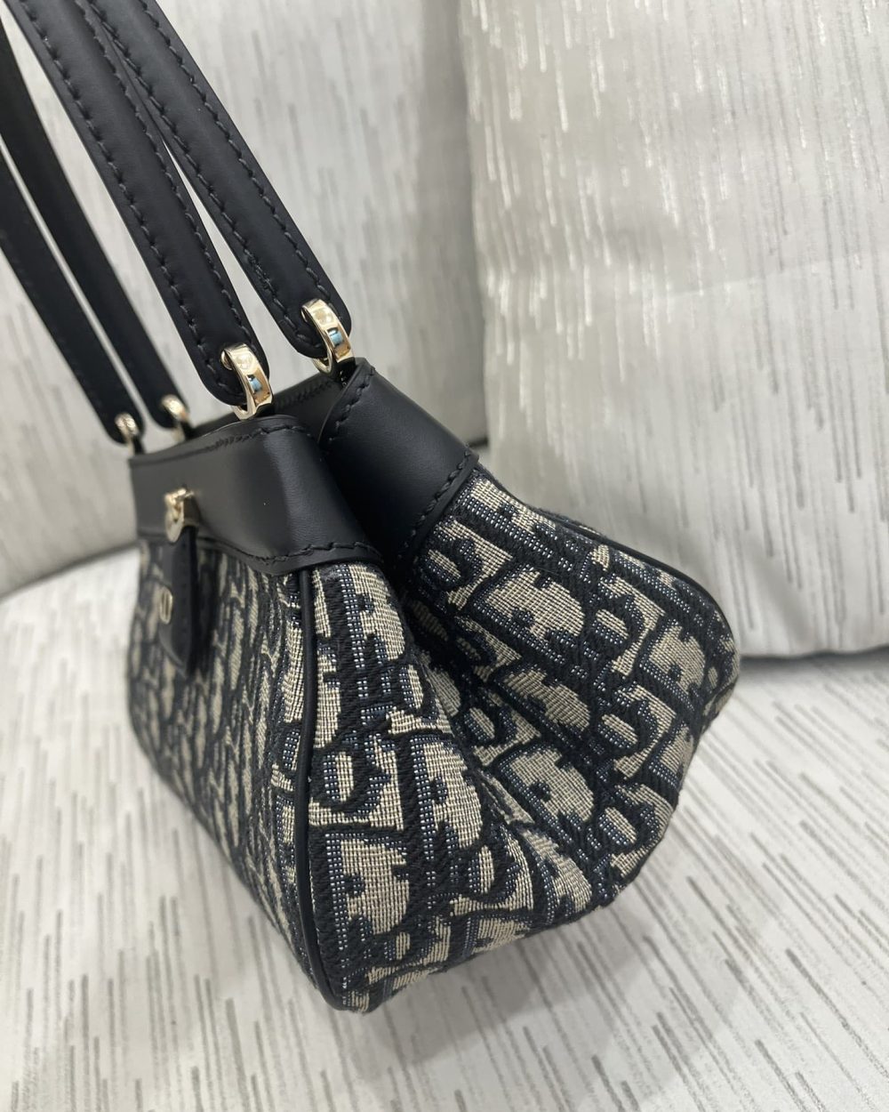 1:1 Replica Small Dior Key Bag Black For Women 8.5in/22cm M1844OTZQ_M928