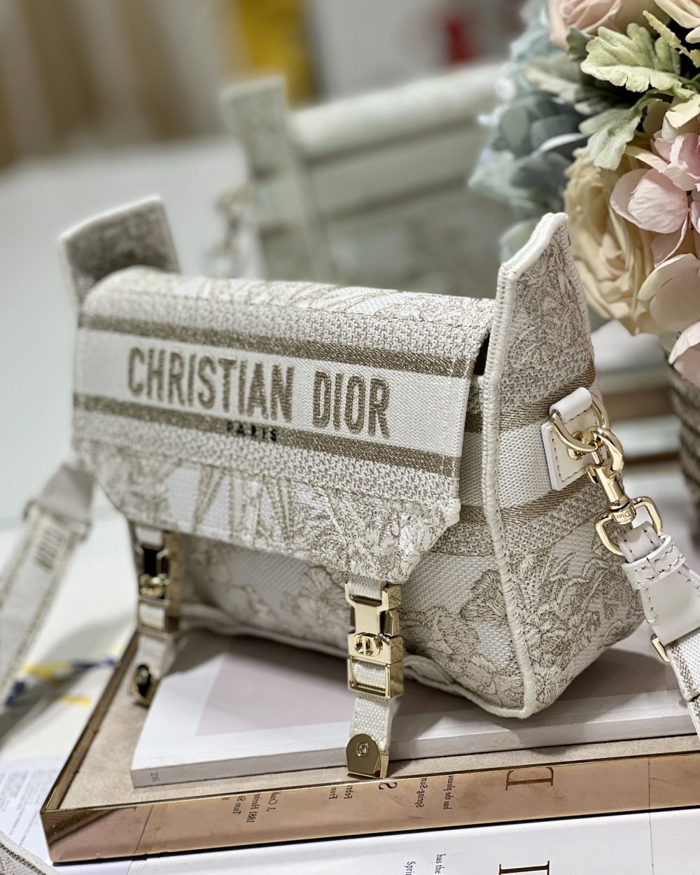 1:1 Replica Small Diorcamp Bag Beige For Women 9in/ 23cm