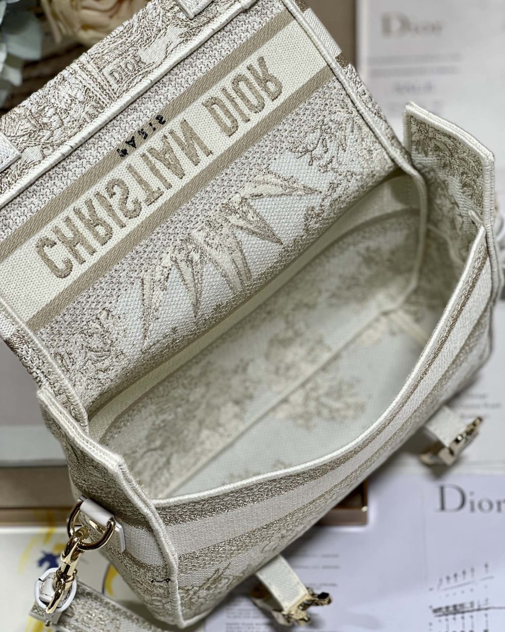 1:1 Replica Small Diorcamp Bag Beige For Women 9in/ 23cm