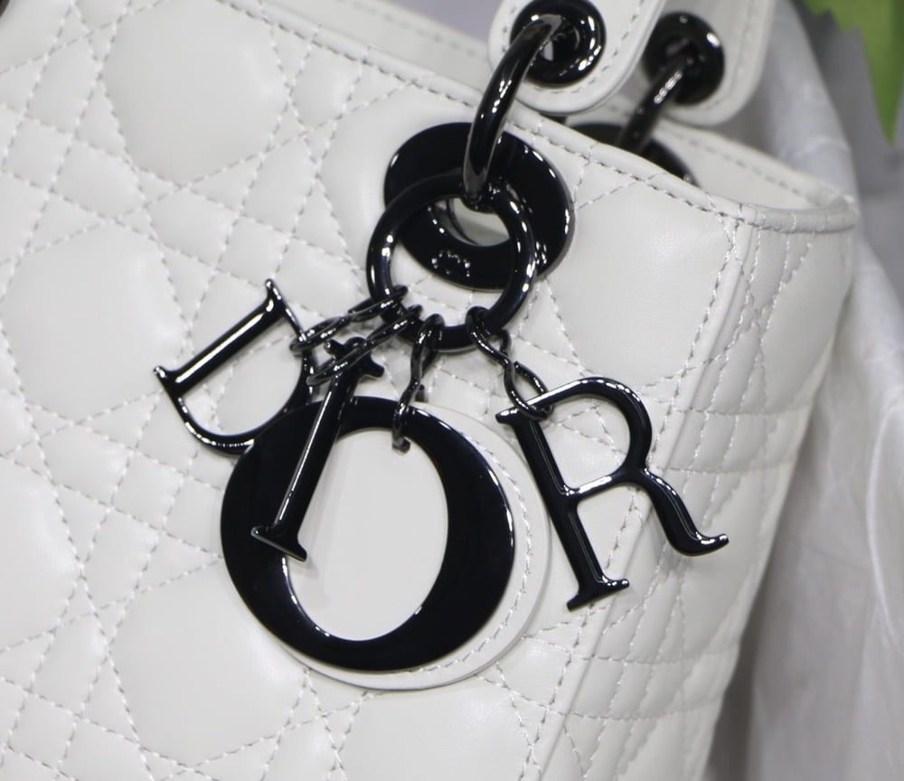1:1 Replica Small Lady Dior My Abcdior Bag Black/Grey/White For Women 8in/20cm