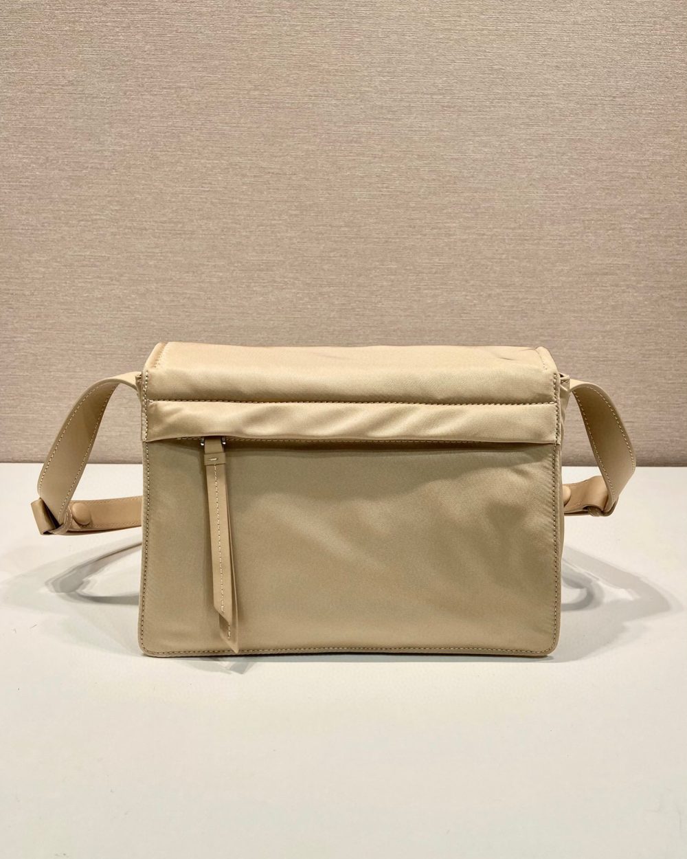 Small Padded Shoulder Bag In Beige/Pink For Women 9.1in/ 23cm 1BD313_RDLN_F0F24_V_OOO