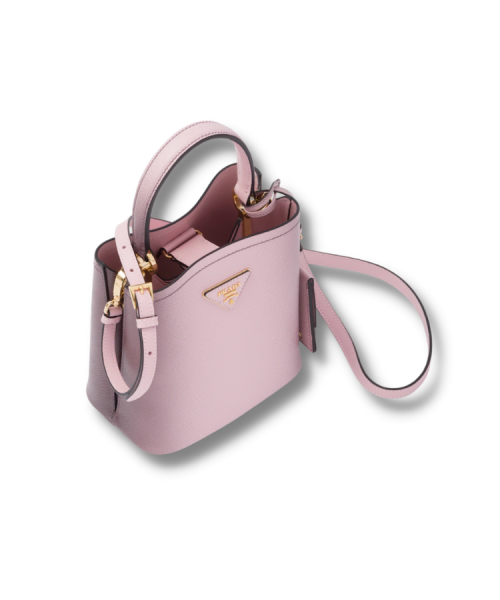 Small Prada Panier Saffiano Bag Pink For Women - 1BA217_2A4A_F03AJ_V_OSO