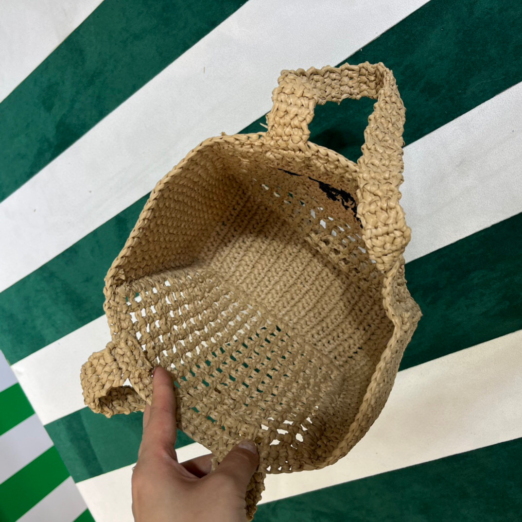 Small Raffia Tote Beige For Women 22cm/ 8.7in 1BG444_2A2T_F0018_V_OOO - Image 6