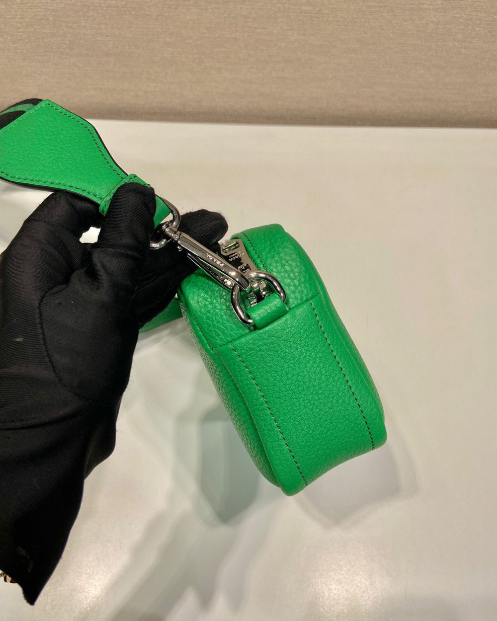 Small Shoulder Bag In Green For Women 7.5in/ 19cm 1BH192_2DKV_F0YFM_V_3OO