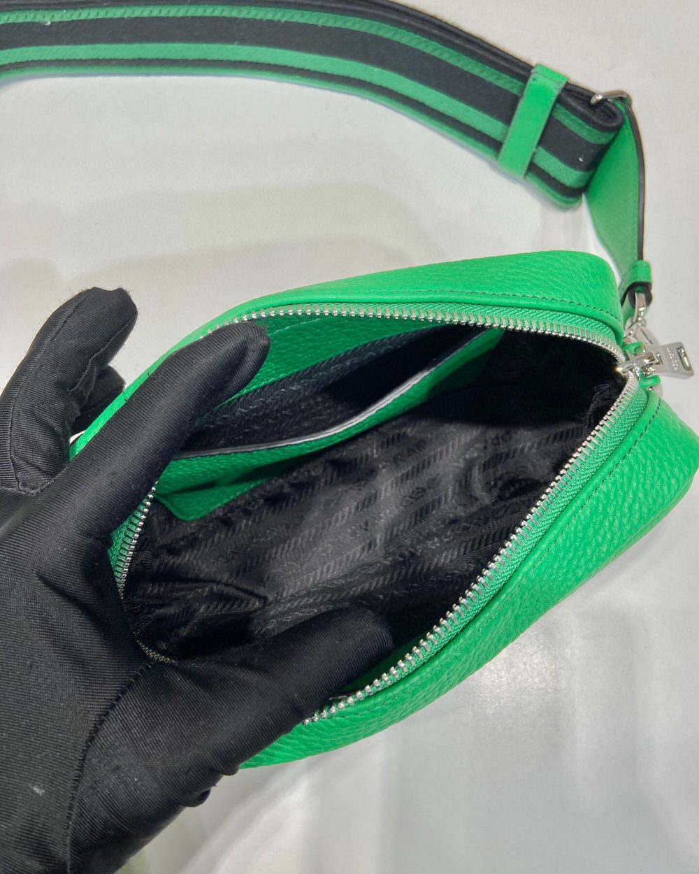 Small Shoulder Bag In Green For Women 7.5in/ 19cm 1BH192_2DKV_F0YFM_V_3OO