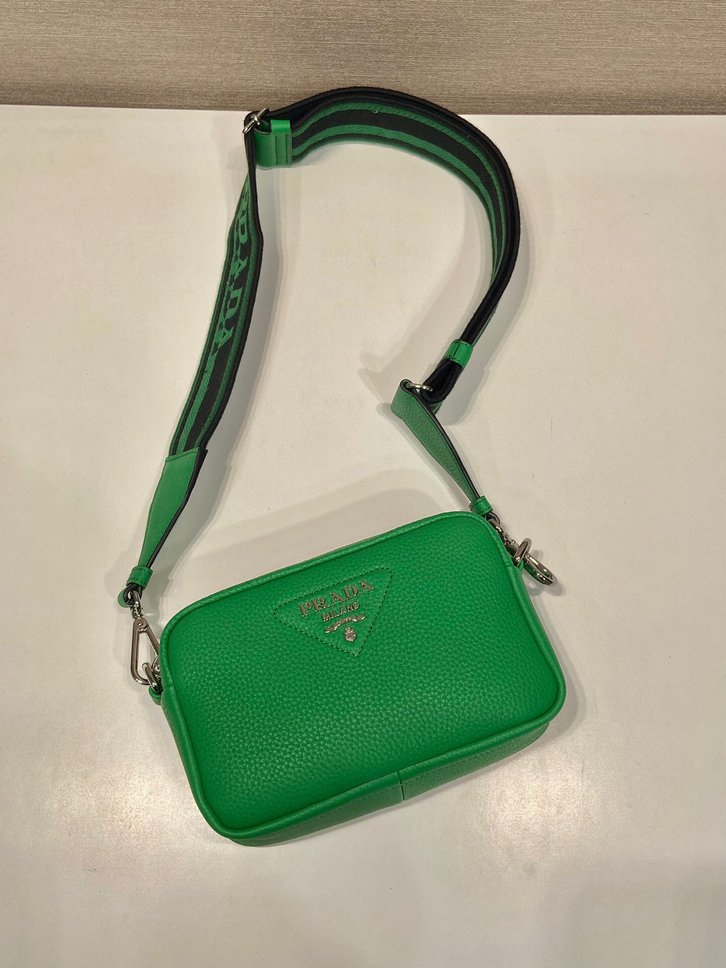 Small Shoulder Bag In Green For Women 7.5in/ 19cm 1BH192_2DKV_F0YFM_V_3OO - Image 3