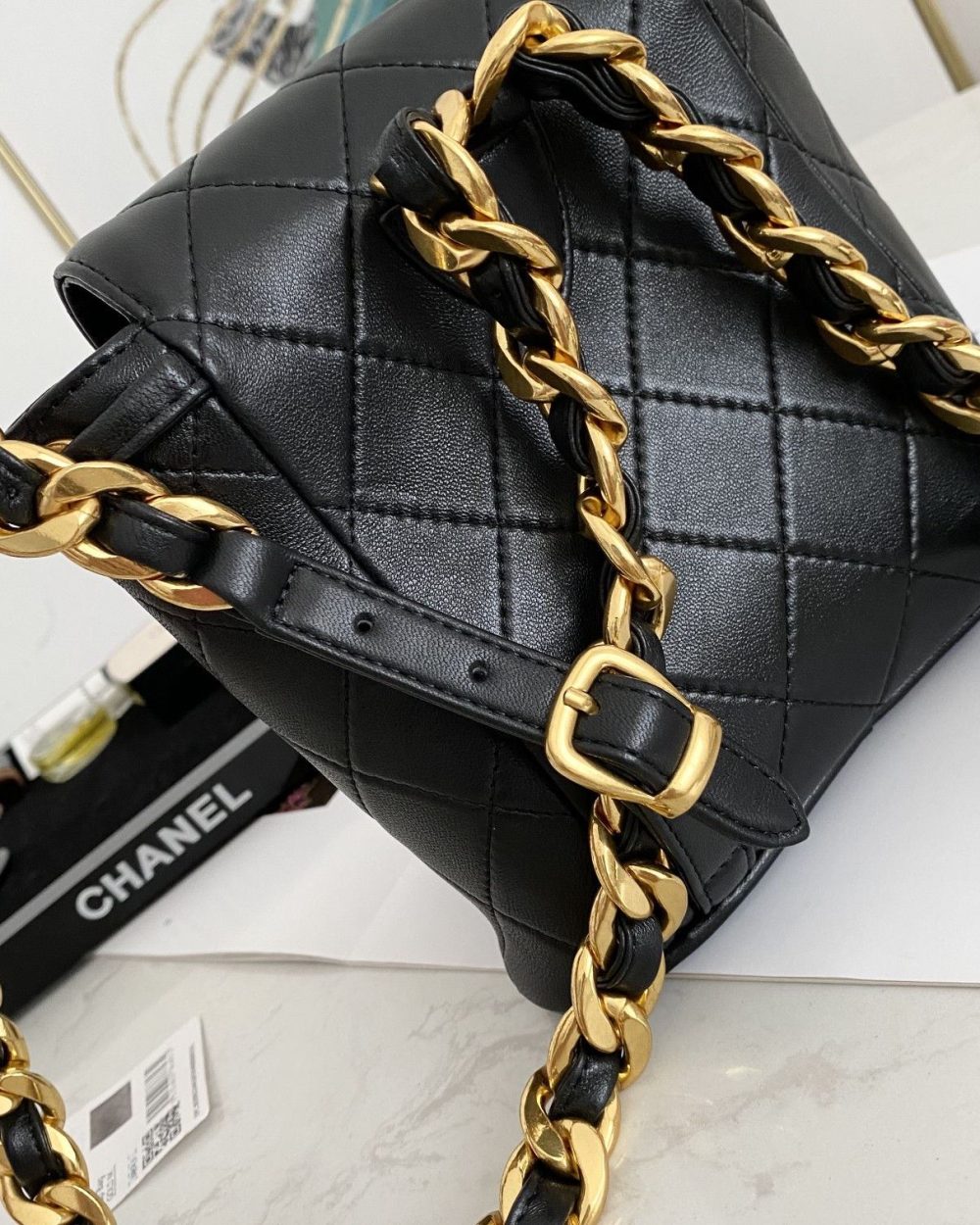 [REP 1:1] Small Vintage Duma Backpack Black For Women 6.7in / 17cm