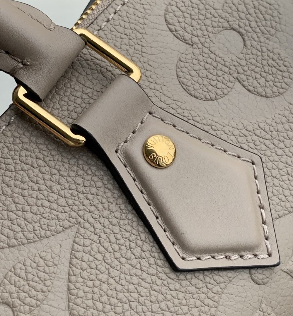 1:1 Replica Louis Vuitton LV Speedy Bandoulière 25 Monogram Empreinte Leather Gray Luxury Bag For Women‎ M59273 - 9.8in/ 25cm