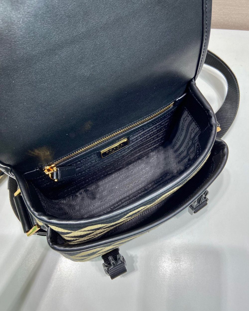 Symbole Embroidered Fabric Bag In Beige For Women 8.6 in/ 22 cm 2VD034_2FKL_F0Y30_V_XOP