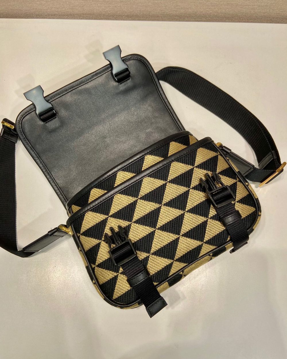 Symbole Embroidered Fabric Bag In Beige For Women 8.6 in/ 22 cm 2VD034_2FKL_F0Y30_V_XOP