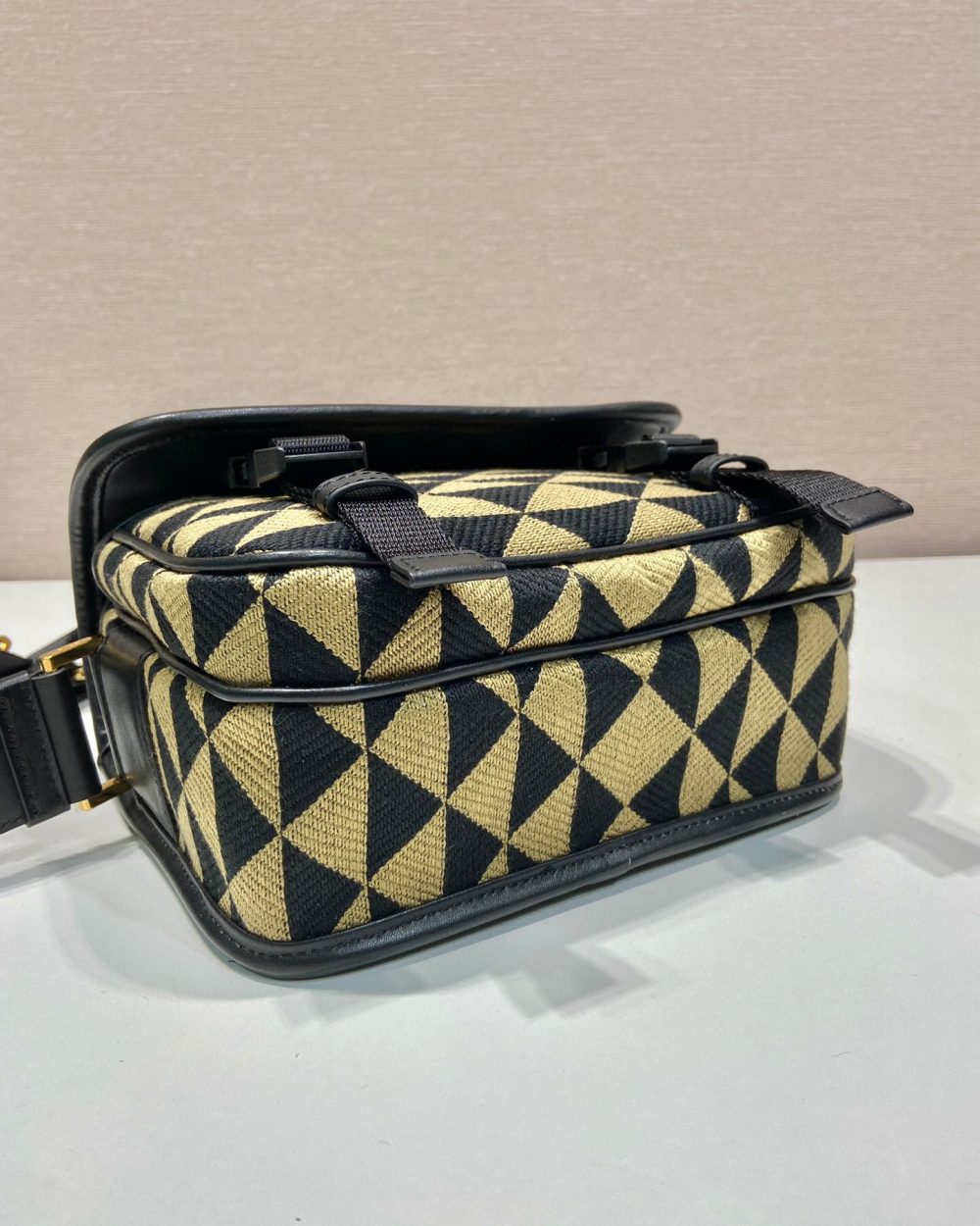 Symbole Embroidered Fabric Bag In Beige For Women 8.6 in/ 22 cm 2VD034_2FKL_F0Y30_V_XOP