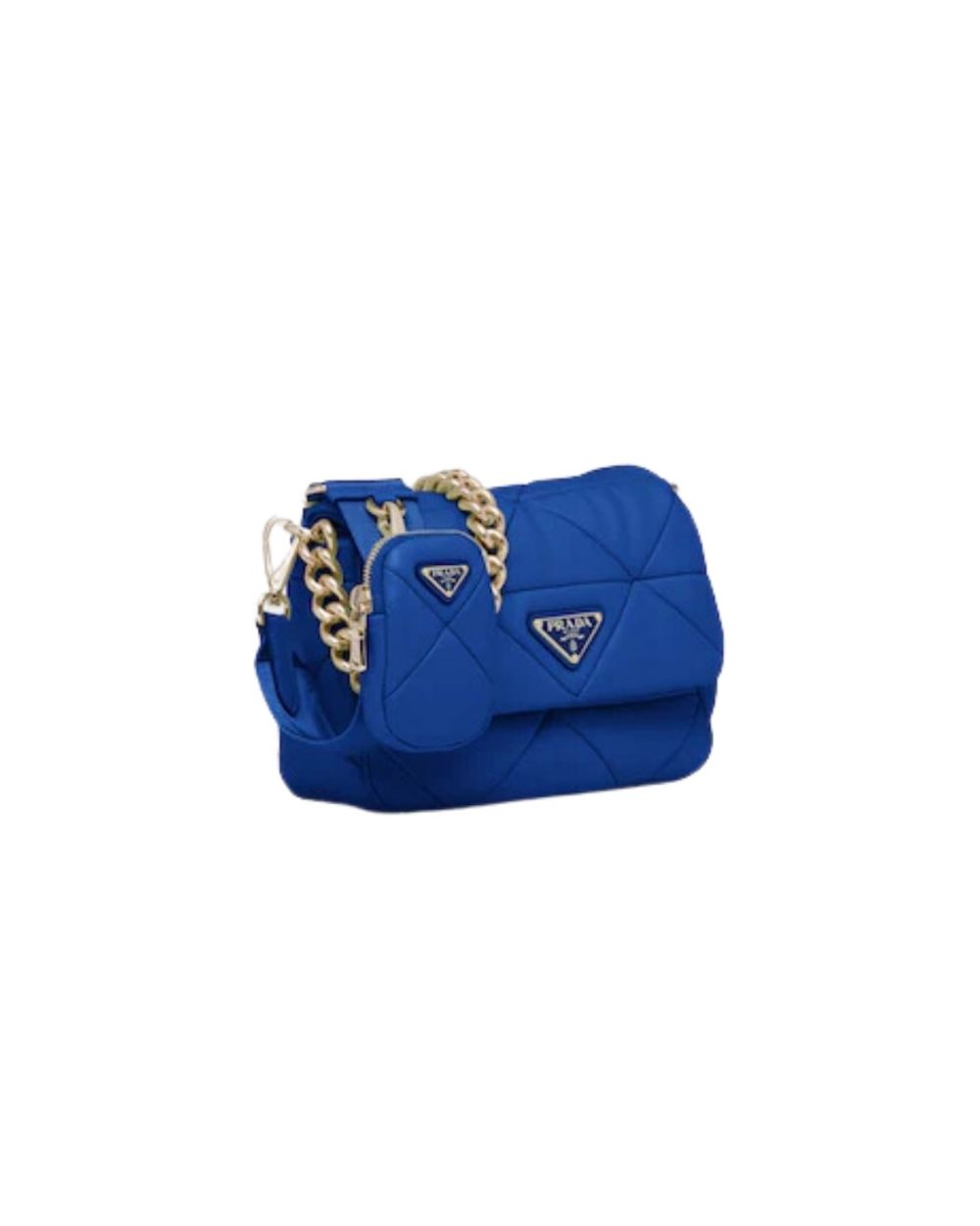 System Patchwork Bag Blue For Women 1BD292_2DMO_F0V41_V_L9O