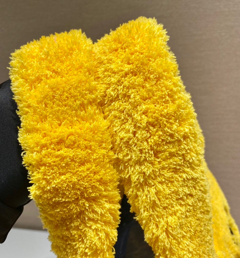 Terry Tote Bag In Yellow For Women 15.7in/ 40cm