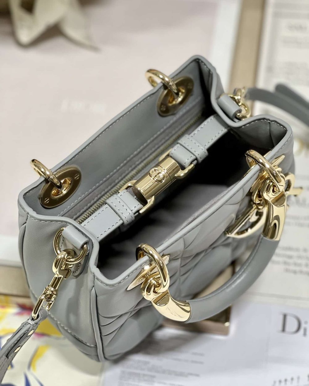 1:1 Replica The Lady 95.22 Bag Black/White/Grey/Green For Women 7.5in/ 19cm