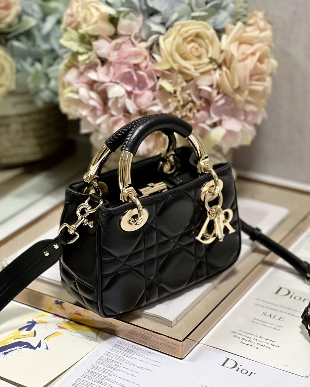 1:1 Replica The Lady 95.22 Bag Black/White/Grey/Green For Women 7.5in/ 19cm