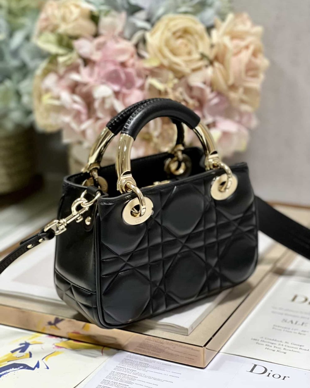 1:1 Replica The Lady 95.22 Bag Black/White/Grey/Green For Women 7.5in/ 19cm