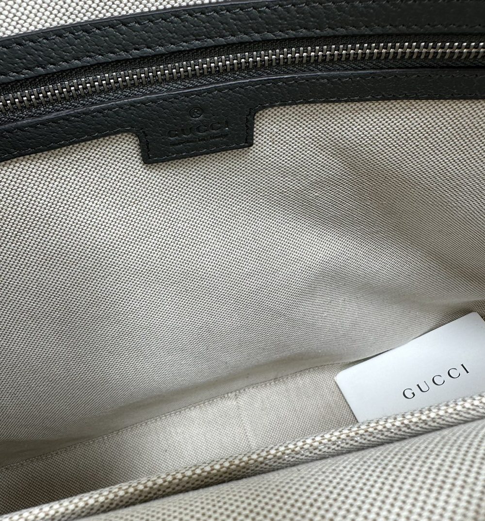 1:1 Replica Ophidia Medium GG Briefcase Dark grey Exclusive For Men 792116 FACJT 1244