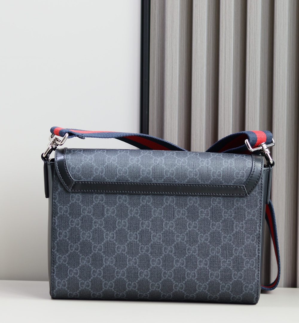 1:1 Replica GG CROSSBODY BAG P GG black Supreme canvas Exclusive For Women 771167 K5RLN 1095