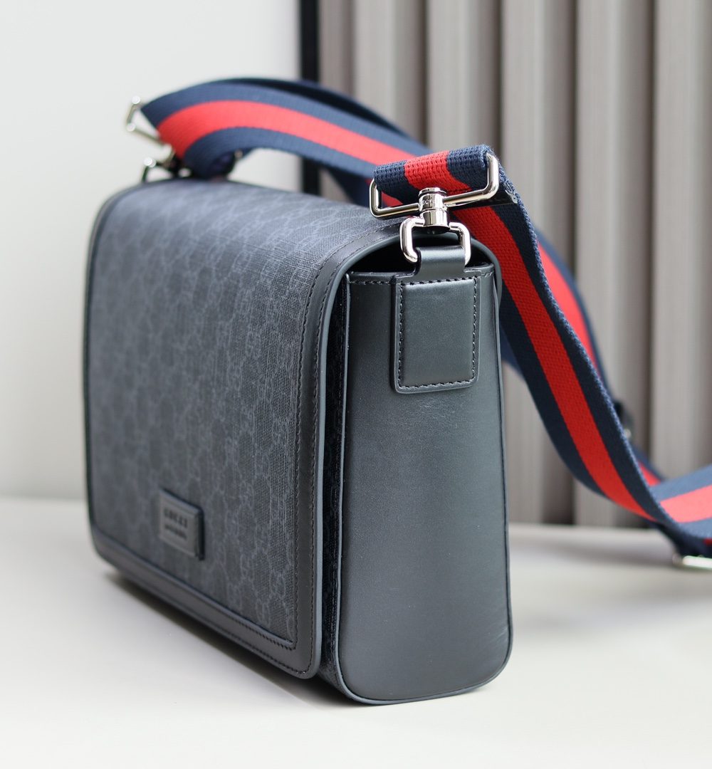 1:1 Replica GG CROSSBODY BAG P GG black Supreme canvas Exclusive For Women 771167 K5RLN 1095