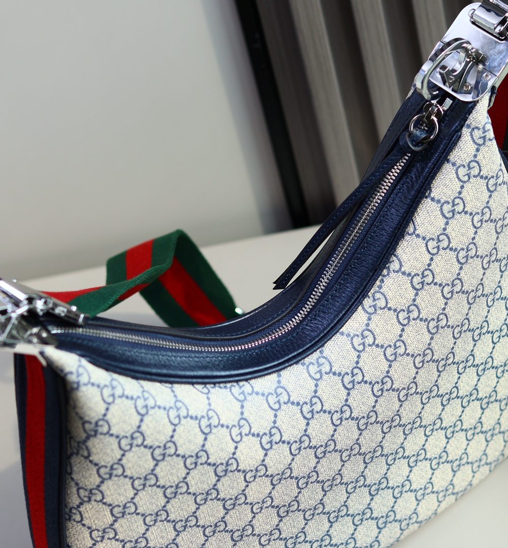 1:1 Replica GUCCI ATTACH MEDIUM SHOULDER BAG P BLUE GG Supreme canvas Exclusive For Women