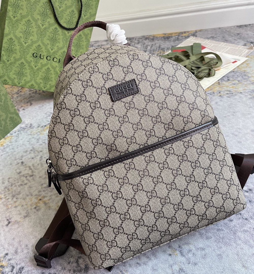 1:1 Replica GUCCI CHILDRENS BACKPACK P Beige and ebony GG Supreme canvas Exclusive For CHILDRENS 782708 FAC4E 9771