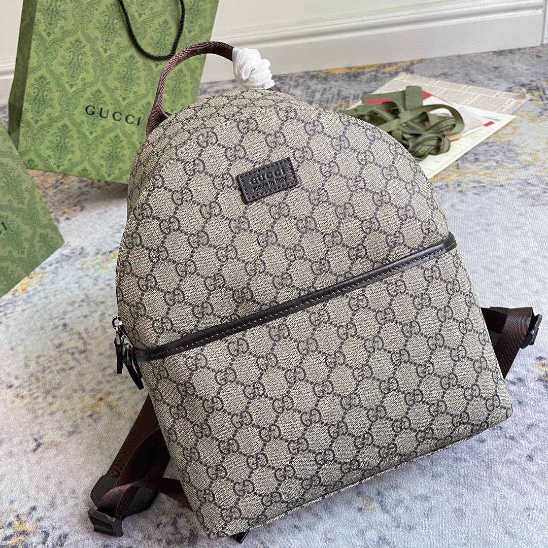 1:1 Replica GUCCI CHILDRENS BACKPACK P Beige and ebony GG Supreme canvas Exclusive For CHILDRENS 782708 FAC4E 9771 - Image 2
