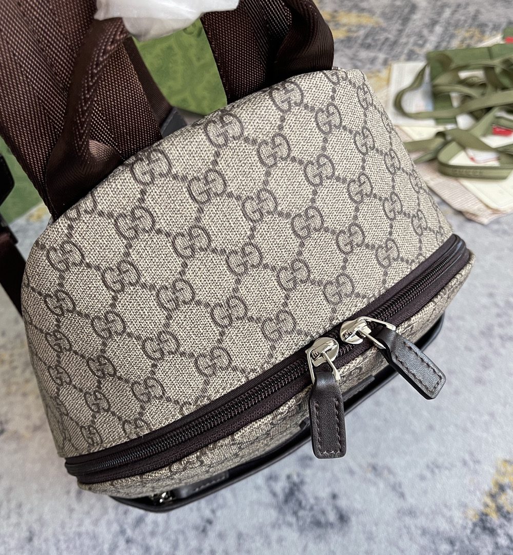 1:1 Replica GUCCI CHILDRENS BACKPACK P Beige and ebony GG Supreme canvas Exclusive For CHILDRENS 782708 FAC4E 9771