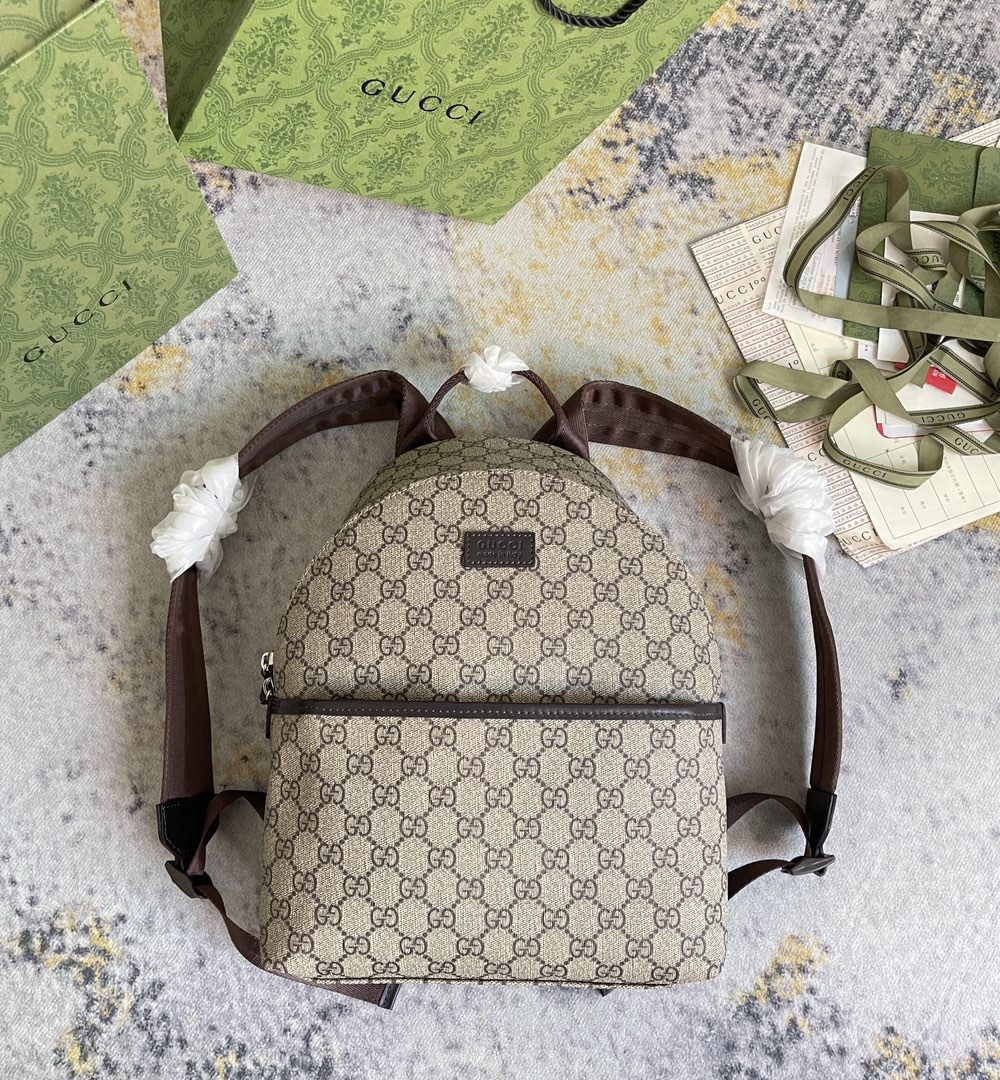 1:1 Replica GUCCI CHILDRENS BACKPACK P Beige and ebony GG Supreme canvas Exclusive For CHILDRENS 782708 FAC4E 9771