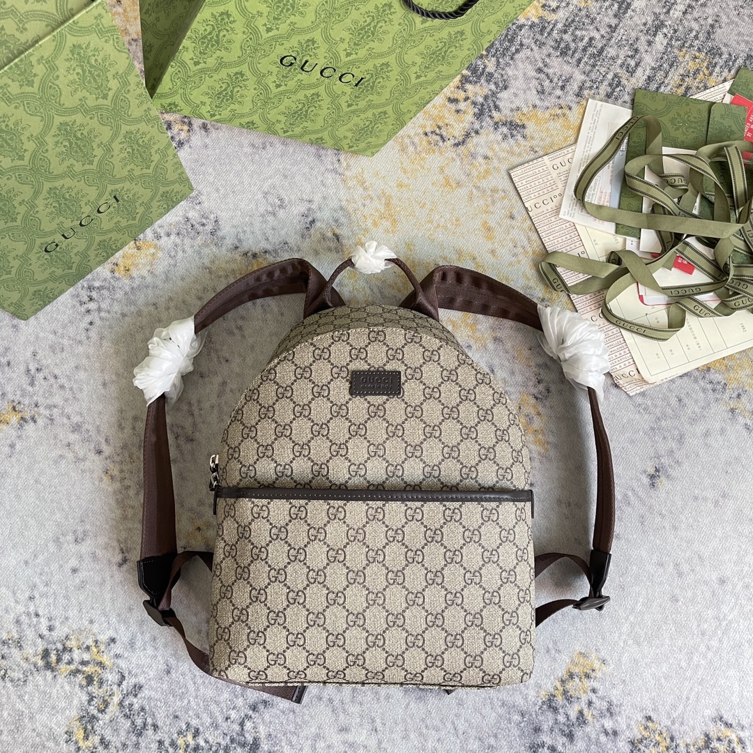 1:1 Replica GUCCI CHILDRENS BACKPACK P Beige and ebony GG Supreme canvas Exclusive For CHILDRENS 782708 FAC4E 9771 - Image 7